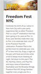 Mobile Screenshot of freedomfestnyc.com